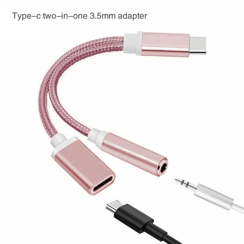 USB Type C to 3 5 Aux аудио кабель мм разъем для наушников адаптер гарнитура зарядный
