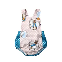 Pudcoco бренд новорожденных обувь для мальчиков девочек пасхальные боди с изображением кролика комплект с комбинезоном пляжный костюм