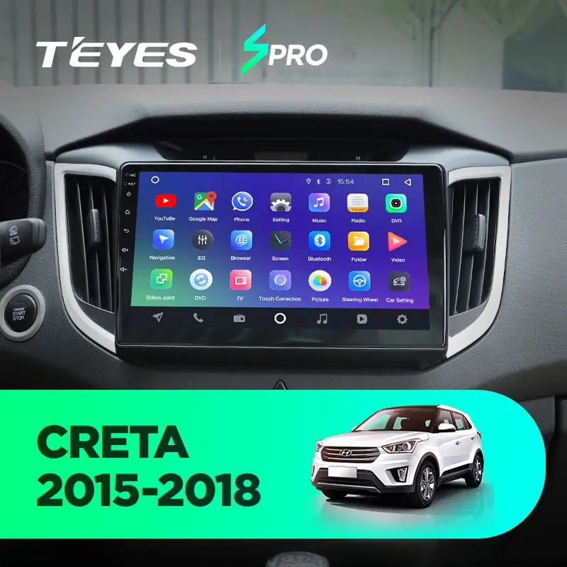 TEYES SPRO Штатное Головное устройство For Hyundai Creta- GPS Android 8.1 aвтомагнитола магнитола автомагнитолы Андроид для Хендай Крета GS аксессуары штатная магнитола автомобильная мультимедиа