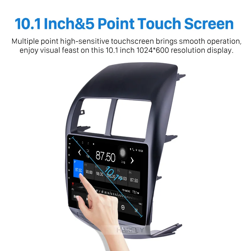 Sale Harfey Android 8.1 10.1" For Mitsubishi ASX Peugeot 4008 2010 2011-2015 Car Multimedia player 2DIN GPS Navi radio stereo 2