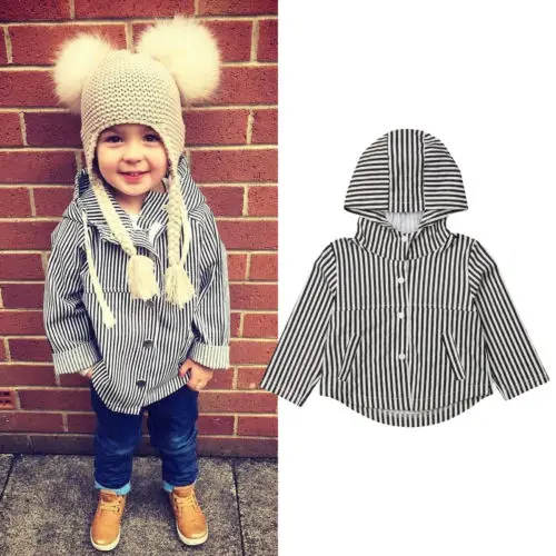 UK Kids/Модная осенняя одежда в полоску для маленьких мальчиков и девочек