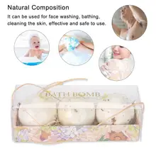 Горячие 3 шт. органические ванны соль тела эфирное масло мяч для ванной натуральные пузыри для ванны бомбы мяч Роза ароматерапия мяч для ванной набор