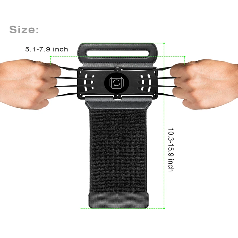 IKinHo Detachable 360 Degrees Rotatable Sports Armband/Wristband for 4-6.5 inch for iphone X XR 8 8plus 7 7PLUS