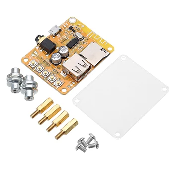 

CLAITE bluetooth Audio Receiver Wireless Module bluetooth 4.2 USB APP Control Wireless Board Amplifier Board With Acrylic Shell