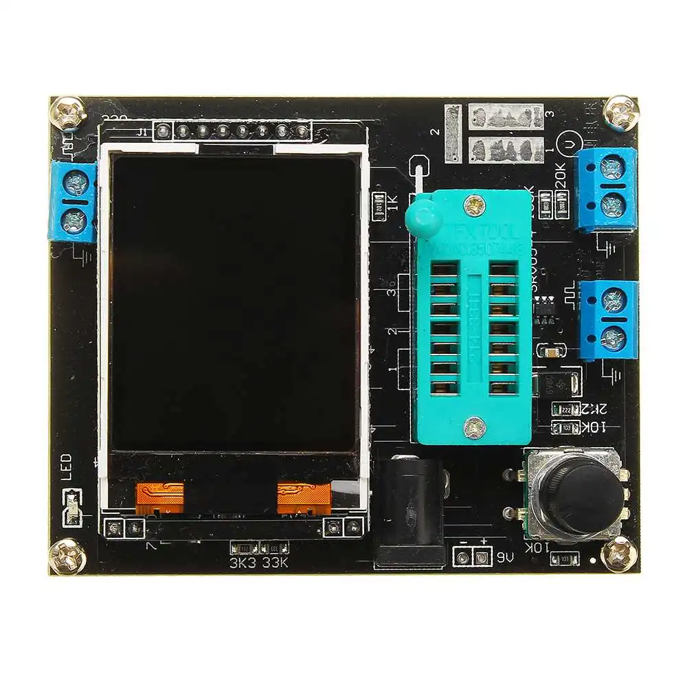

LCD GM328A Transistor Tester Diode Capacitance ESR Voltage Frequency Meter PWM Square Wave Signal Generator Multimeters