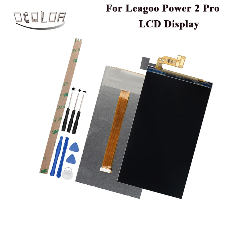 

ocolor For Leagoo Power 2 Pro LCD Display Screen Replacement Repair Part For Leagoo Power 2 Pro Mobile Accessories With Tools