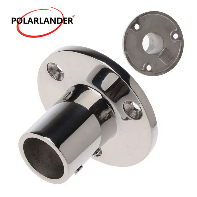 Hand Rail Fitting 2018 Boat Parts &amp Accessories Round Base Hardware 90 Degree Stainless Steel Marine 0.98&quot(25mm) Tube | Автомобили