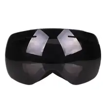 Унисекс Противотуманные двухслойные линзы лыжные очки ветрозащитные лыжные белые, серебристые, красные, розовые, синие, черные очки