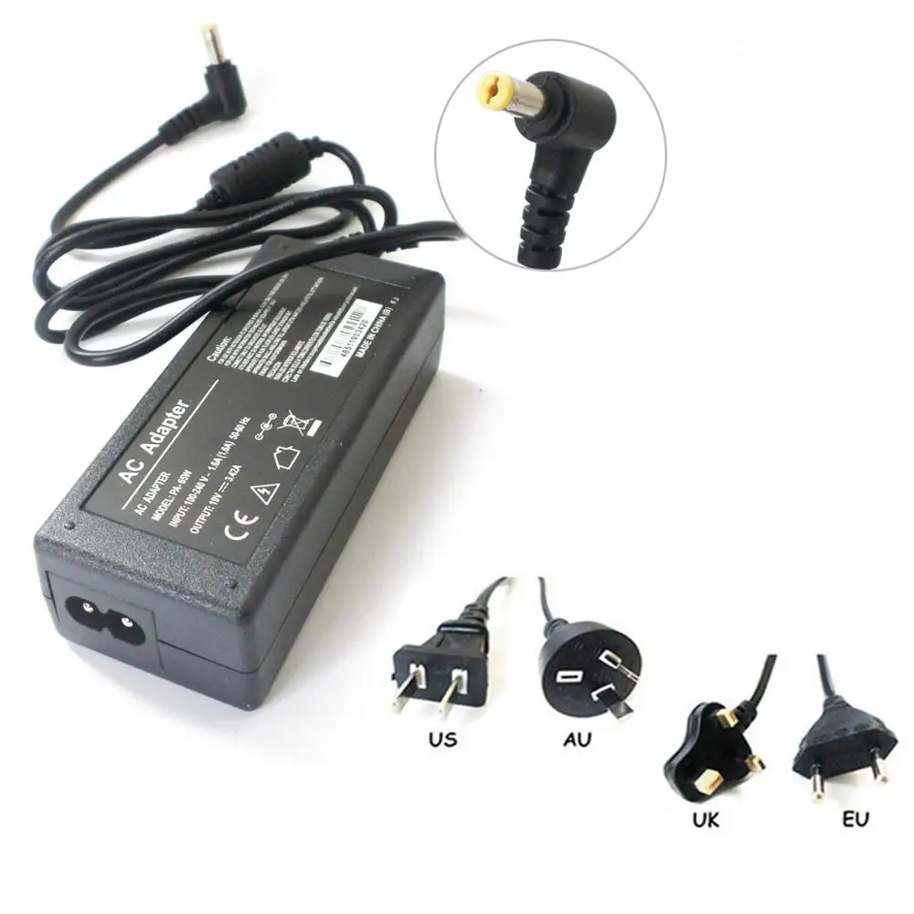 19V 3.42A 65W зарядное устройство для ноутбука шнур Acer ASPIRE 4715z 5735z 5736z 5720Z 5730Z 5732z-4437 V5-531-4644