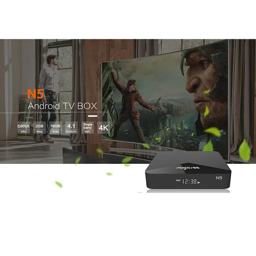 MAGICSEE N5 Smart TV Box Android 7.1.2 Amlogic S905X Mali 450 2GB 16GB Set Top Box 2.4G Wifi 4K H.265 Bluetooth 4.1 Media Player Lahore