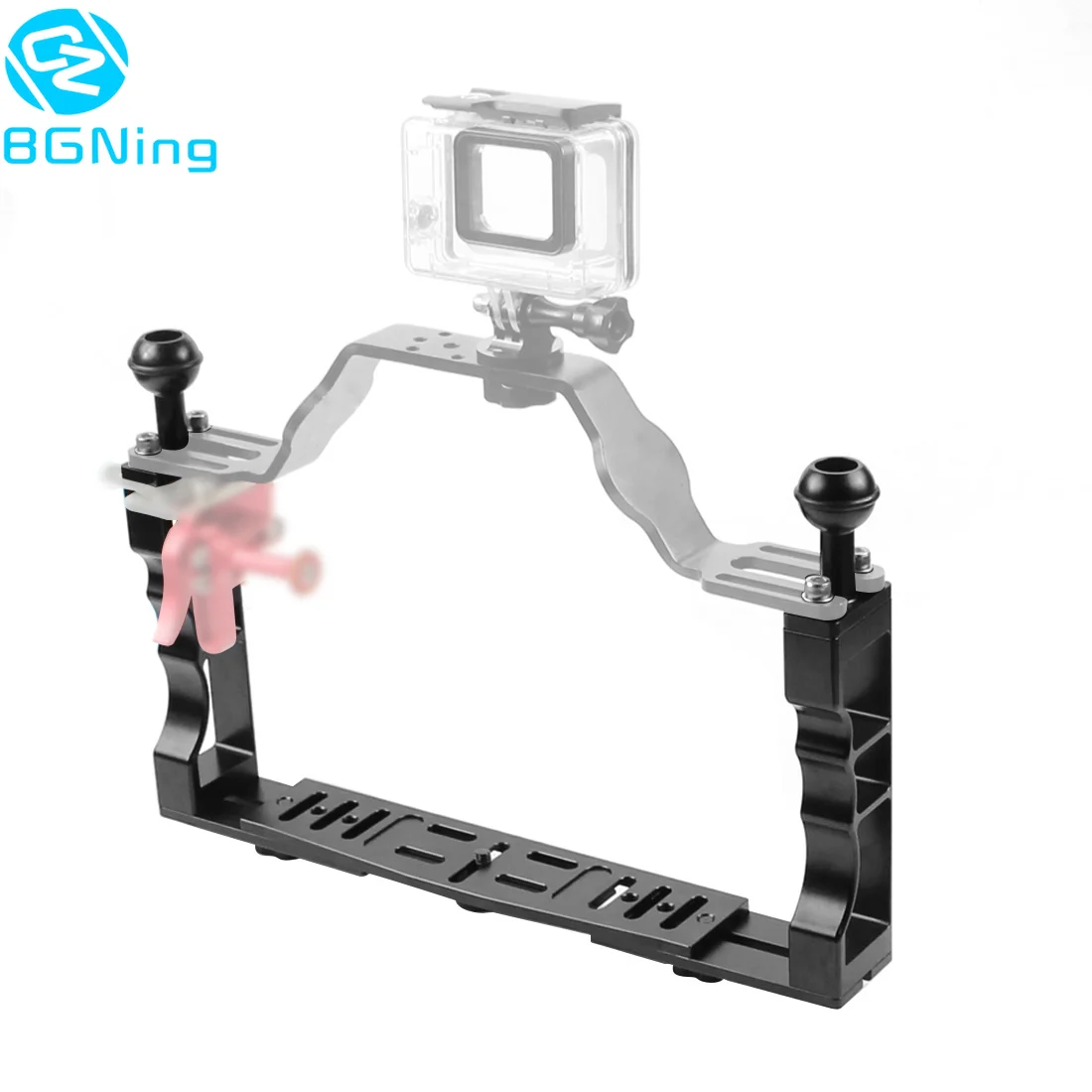 Aluminium Alloy Underwater Handle Stabilizer Tray for Camera Housing