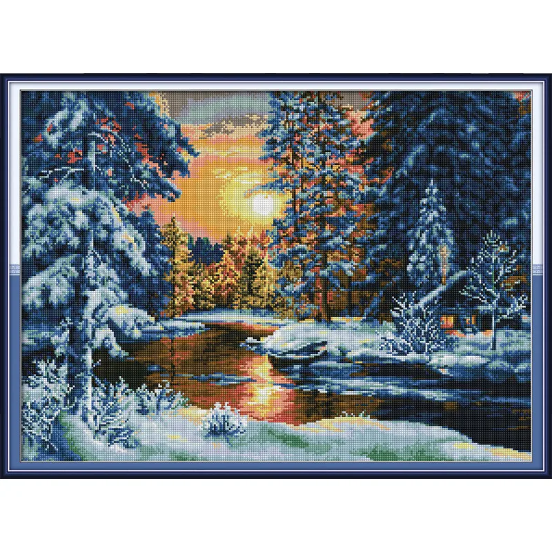 

Diamond Embroidery Full Display Diamond Mosaic Beautiful view Diamond Painting Chinese Cross Stitch Home Decor For Babyroom