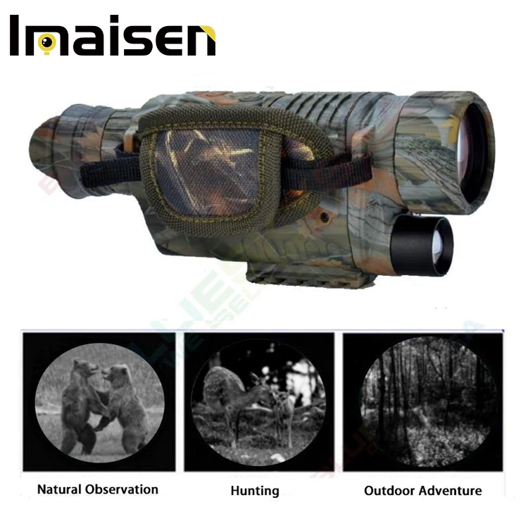 200 м Диапазон видео DVR Imagers 5X40 цифровой ночного видения очки Монокуляр Камера