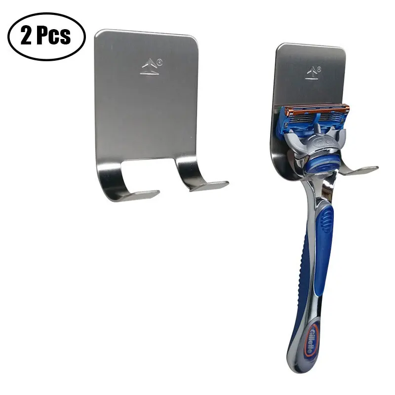2 PC/set New Men Shaving Shaver Shelf 304 stainless steel Razor Holder