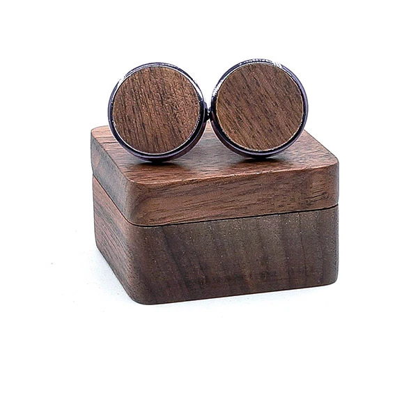 

Mdiger Trendy Round Wooden Cufflinks for Mens Shirt Wood Cuff links for Wedding Party Buttons Cufflink Gentlemen Jewelry