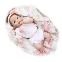 С розовым Возрожденный силикон детские мягкие коллекционные игрушки открытая одежда Playmate подарок глаза Детская кукла унисекс Реалистичная 2 4 года