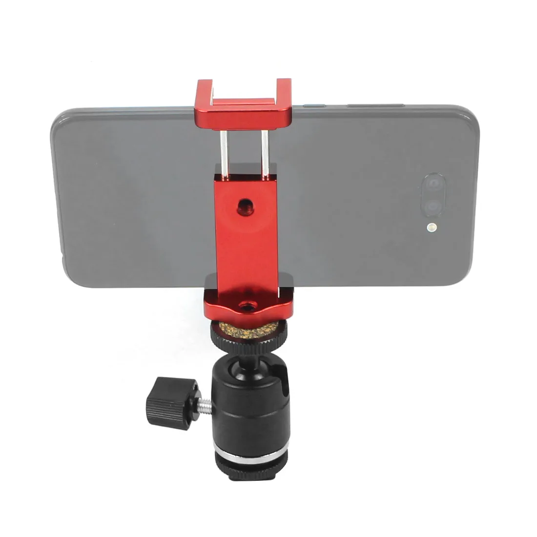 

BGNING Aluminium Smartphone Tripod Mount Adjustable Clip Clamp Adapter w Hot Shoe 1/4'' BallHead for iPhone 7 8 Samsung Xiaomi