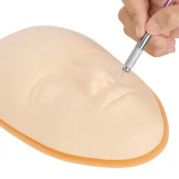 

Silicone Practice Skin/Base Embroidery Tattoo Supplies Eyebrow Face Practice Skin Tools Microblading Accesories