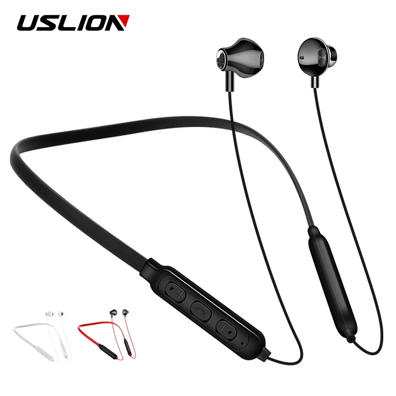 USLION, спортивные Bluetooth наушники, беспроводные наушники, стерео, для бега, Bluetooth, Heaset, с микрофоном, гарнитура, зарядный кабель