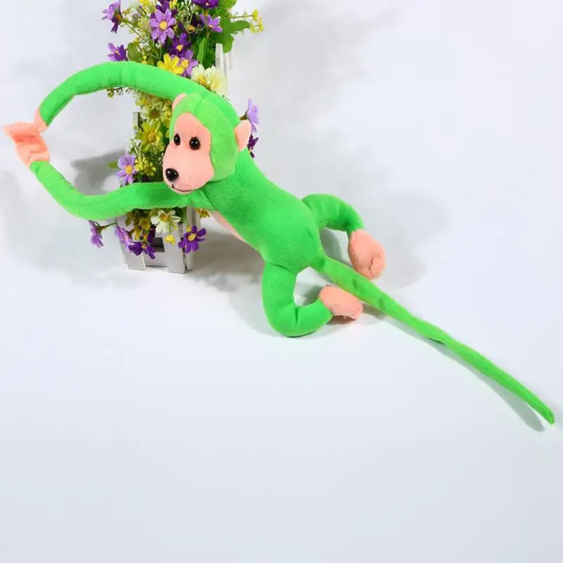 

60cm Kawaii Hanging Long Arm Tail Monkey Stuffed Doll Plush Toys For Baby Doll Curtains Sleeping Appease Kids Birthday Gift