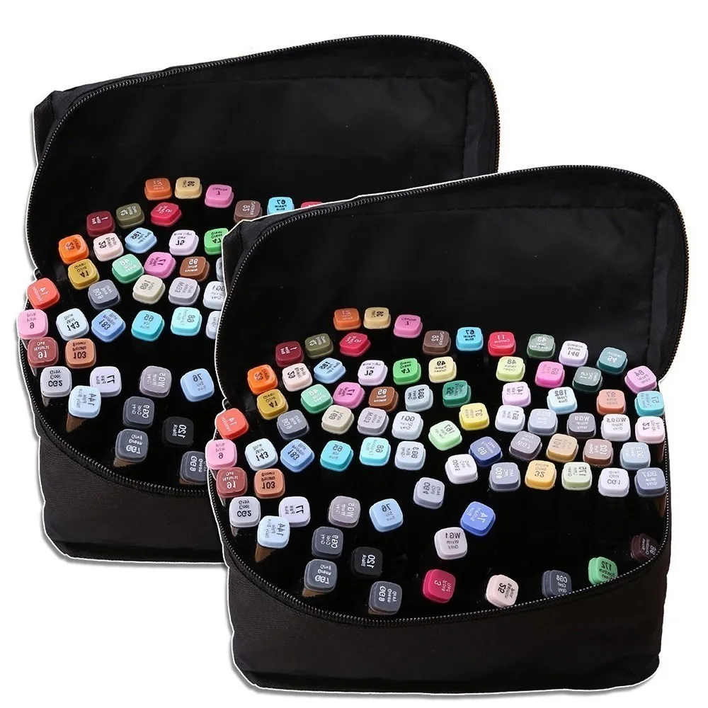 

NEW VC0400016 Three generations marker double head alcohol oil pen 168 color set school supplies Affordable