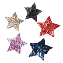 10 шт. заколки для волос с блестками, милая пентаграмма, большая заколка для волос, заколка для волос для детей