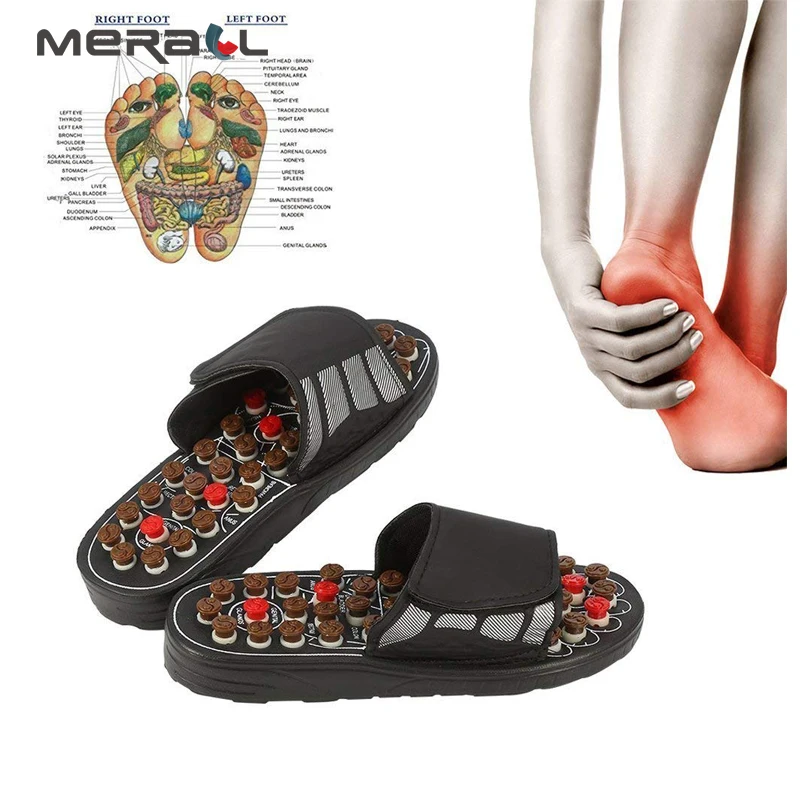 

Foot Massage Slippers Acupuncture Therapy Massager Shoes For Foot Acupoint Activating Reflexology Feet Care Massageador Sandal