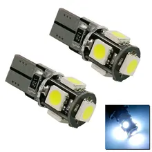 OcioDual 2 Bombillas de Coche 5 светодиодный T10 W5W posiion DC 12 V Banco Pack светодиодный SMD 5050 Efecto Xenon con светодиодный S Recambio Luz светодиодный s x