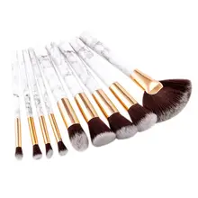 Набор профессиональных кистей для макияжа, 9 шт., Мягкий Нейлоновый тональный крем, пудра, румяна, контур, консилер, кисти для смешивания, косметический набор инструментов