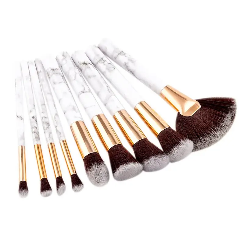 

9PCS Professnial Makeup Brushes Set Soft Nylon Foundation Powder Blush Contour Concealer Blending Brushes Cosmetics Tool Kit