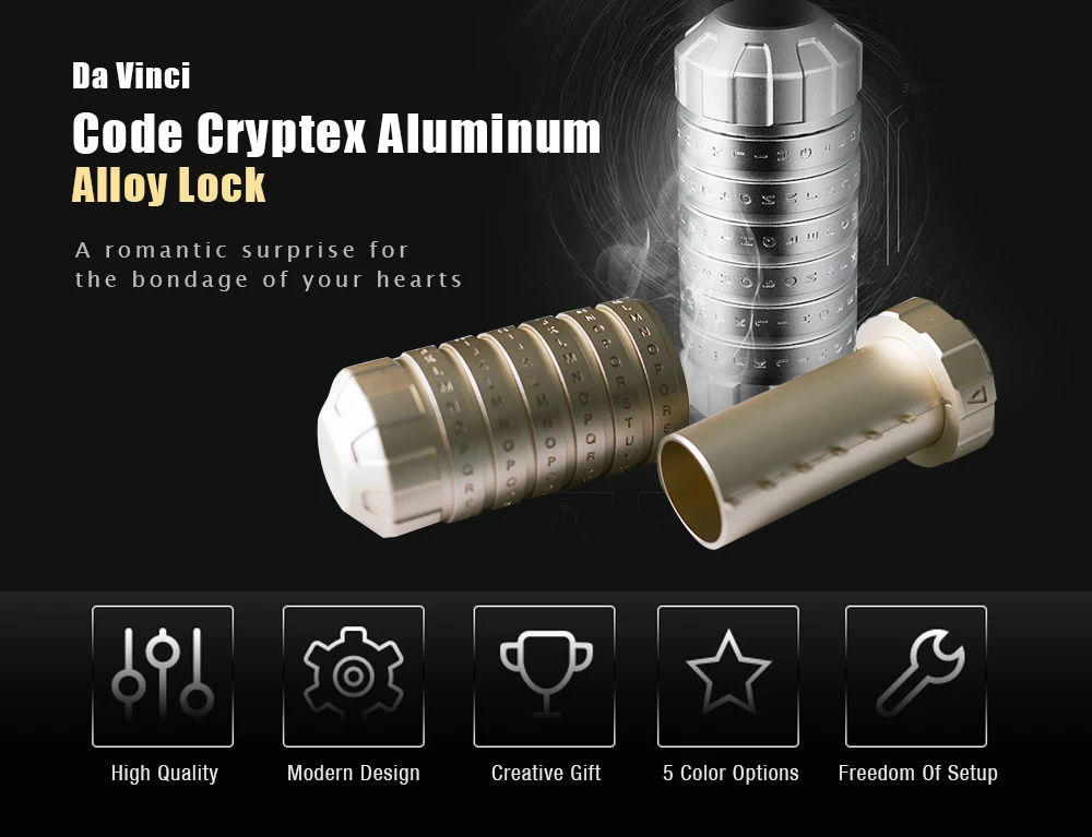 

Da Vinci Code Cryptex Creative Romantic Birthday Gift Puzzle Toy