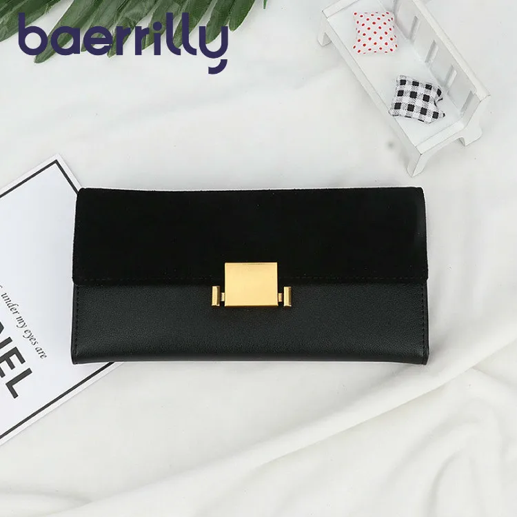 

Luxury Brand Genuine Leather Fashion Women Wallets Long Coin Purses Short Wallets Card Holders Female Clutch Bag Cartera Mujer