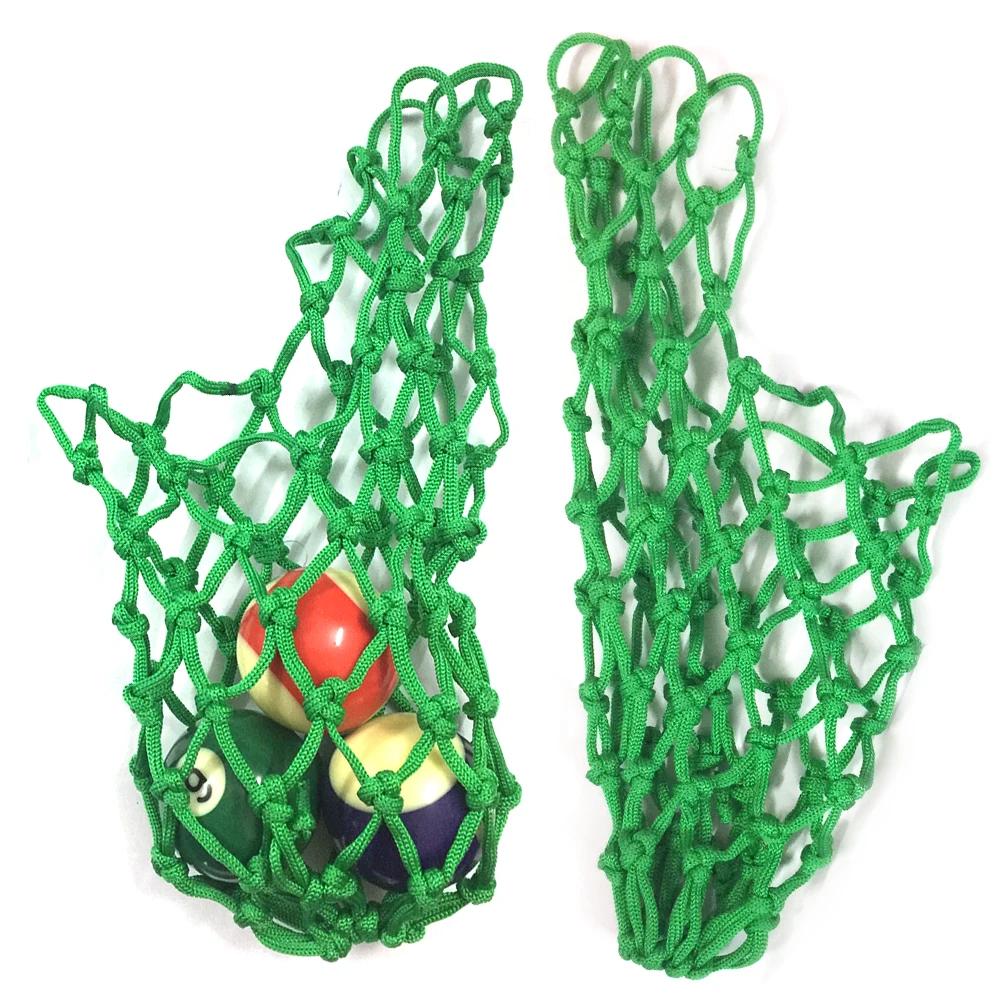 6PCS Billiard Table Pocket Pool Nylon Mesh Net Bags Table Mesh Net Cue