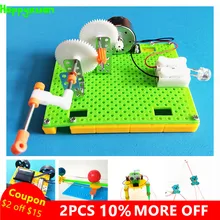 Happyxuan 5 sets DIY Physical kids Science Experiments Kit School Projects Robot Assemble Creative Toys for Boys Educational  