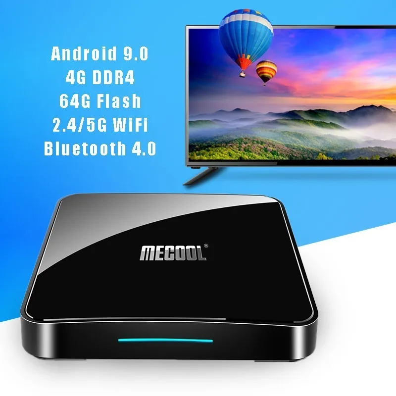 Mecool KM3 ТВ Smart Android 9 0 tv Box 4g + 64g 4 k HDR Google Home Play Cast USB 3 медиаплеер Голосовое управление IP