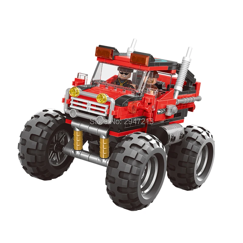 

hot LegoINGlys technic creators car super jeep big wheels suv MOC Building Blocks model mini driver figures bricks toys for gift