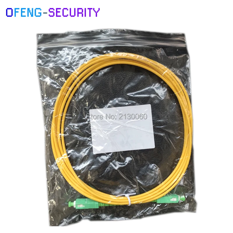 

Free Shipping10Pcs/lot SC/APC-SC/APC G652D Fiber Optic Patch Cord 3M 3.0mm Singlemode 9/125 PVC Jacket FTTH Fiber Optic Jumper