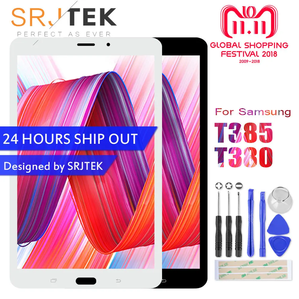 Matrix For Samsung Galaxy Tab A 8.0 2017 SM-T380 SM-T385 T380 T385 Touch Screen Digitizer Glass LCD Display Assembly Replacement Matrix For Samsung Galaxy Tab A 8.0 2017 SM-T380 SM-T385 T380 T385 Touch Screen Digitizer Glass LCD Display Assembly Replacement