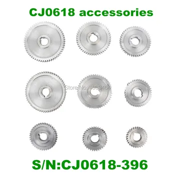 

9pcs/set CJ0618 machine tool gear Metal Gears Micro lathe gear Metal cutting gears kit high quality whit free Shipping