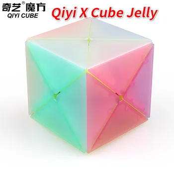 

Qiyi X Magic Cube Jelly 3x3x3 X Shape Mofangge Cube Puzzle Sticker Learning Education Cubo Magico Toys for Children