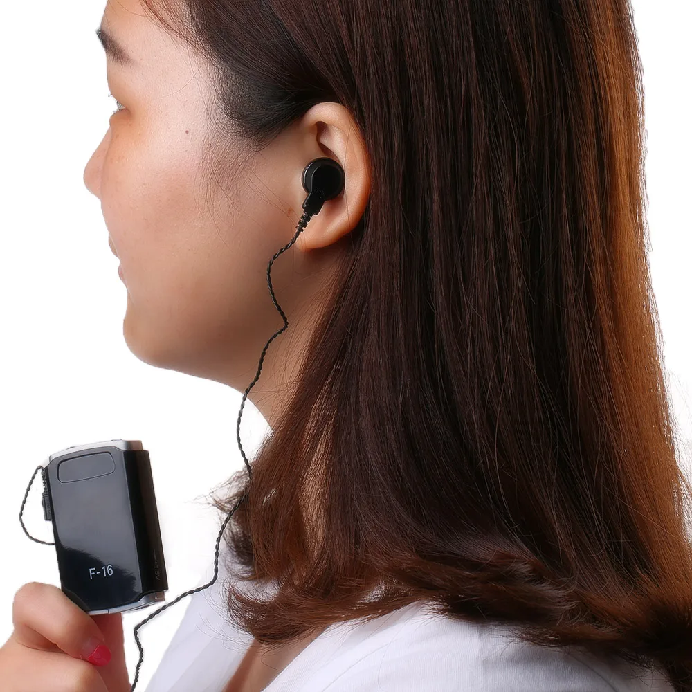 AXON Pocket Hearing Aid Mini In Ear Sound Amplifier Deaf Aid Earplugs Volume Adjustable Audiphone for Hearing-impaired