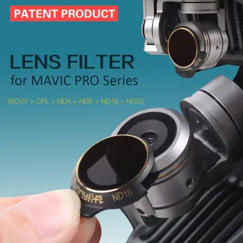 

Sunnylife 3/4 Pcs Lens Filter Set UV MCUV CPL ND ND4 ND8 ND16 ND32 For DJI Mavic Pro Gimbal Camera Accessories