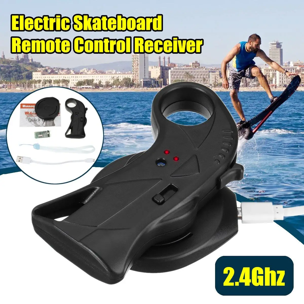 2.4 Ghz تحكم عن بعد الكهربائية لوح مع استقبال العالمي ل Longboard لوح تزلُّج سكوتر للماء 2.4 Ghz تحكم عن بعد الكهربائية لوح مع استقبال العالمي ل Longboard لوح تزلُّج سكوتر للماء