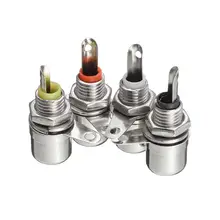 4 шт. для RCA панельного крепления Jack Разъем Разъемы профессионального класса аудио разъемы черный+ красный+ белый+ желтый