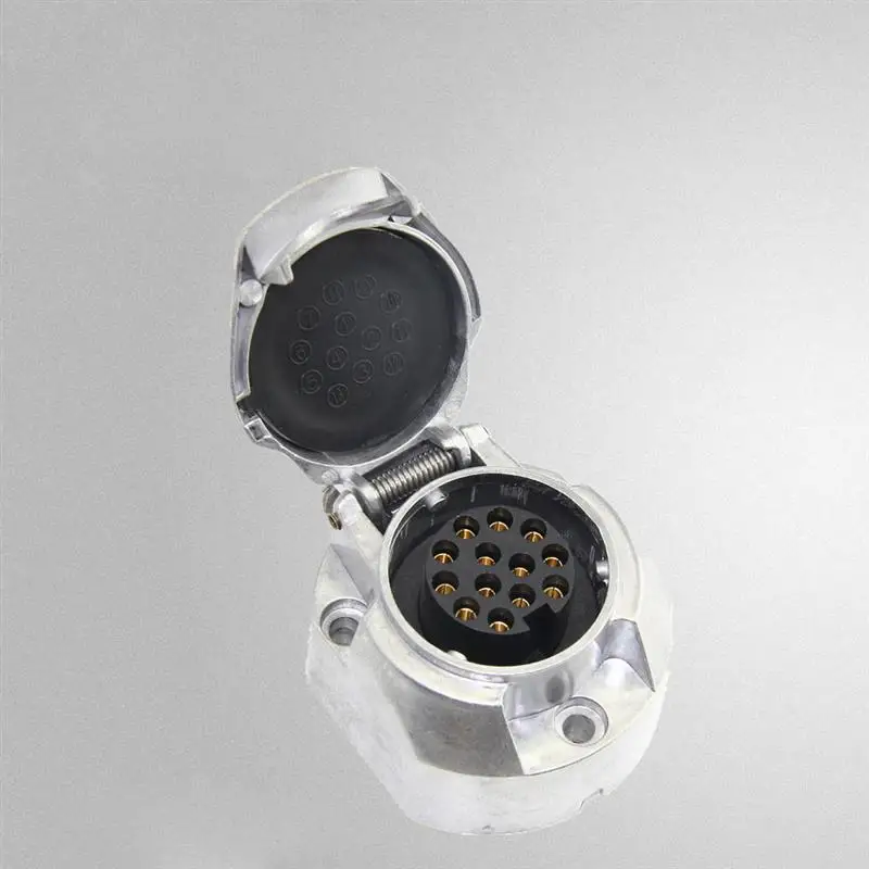 

13-Core Socket Trailer Connector Adapters Convenient High Quality For Trailer Spare Parts Caravan Connectors Metal Sockets