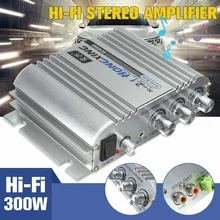 Audew 12 В Hi-Fi стерео аудио 2+ 1 CH супер бас музыкальный усилитель для мотоцикла автомобильный домашний легкий алюминиевый корпус 161X136X43 мм
