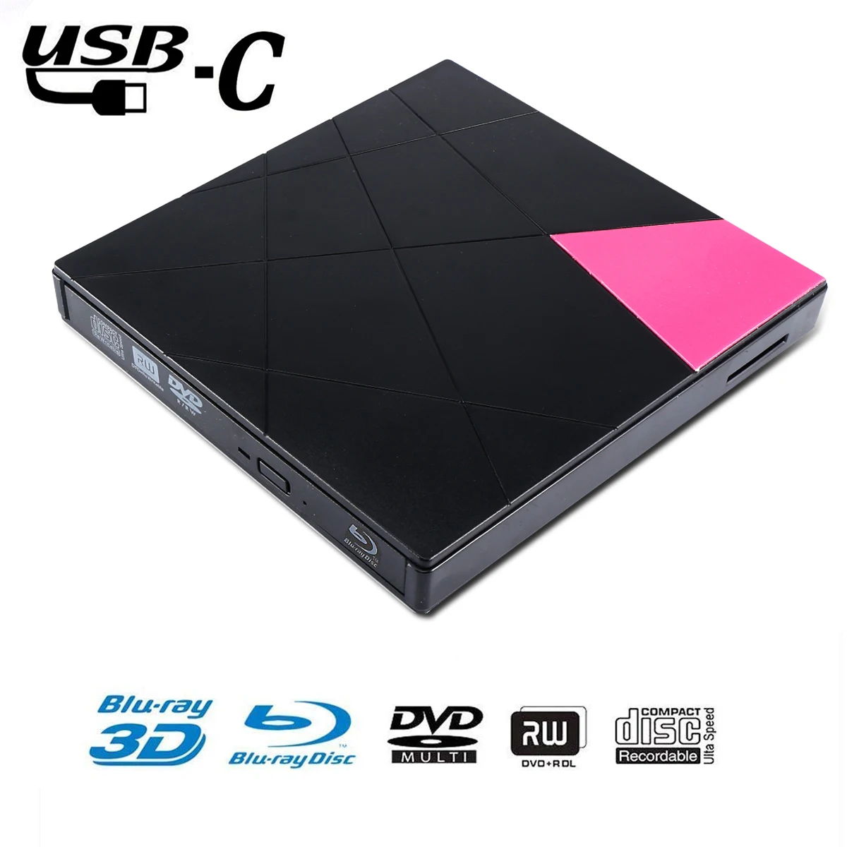 

External Blu Ray DVD Drive USB 3.0 Ultra Slim 3D 4K External Player Writer BD/CD/DVD Burner Optical Drive For Mac OS Windows