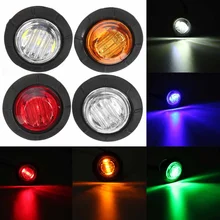 5 цветов, 12 В, ", универсальный автомобильный прицеп, маленький круглый светодиодный фонарь, боковые габаритные огни, сигнальная лампа, водонепроницаемая