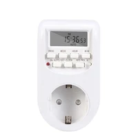220v AC 50Hz Timer Switch Digital Plug-in Power Socket Energy Saving Programmable Setting of Clock/ On/ Off Time for Home 2