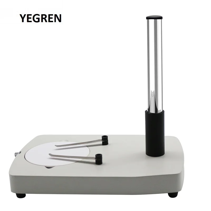 Metal Microscope Stand with 20mm Column Upright Post Pole Pillar White-black Working Stage with Clips for Stereo Microscope